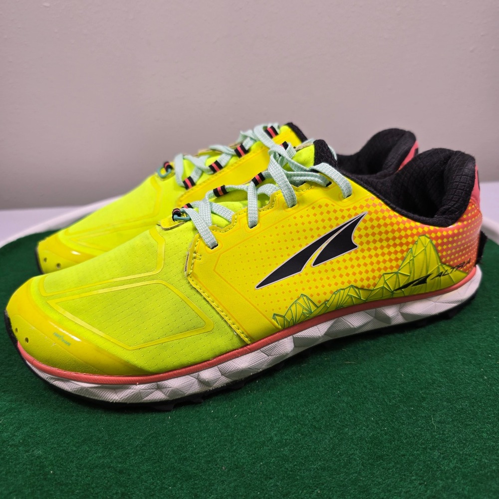 Altra Superior 4 Trail Running Shoes Womens 10.5 Yellow Orange ALW1953G760 Logo
